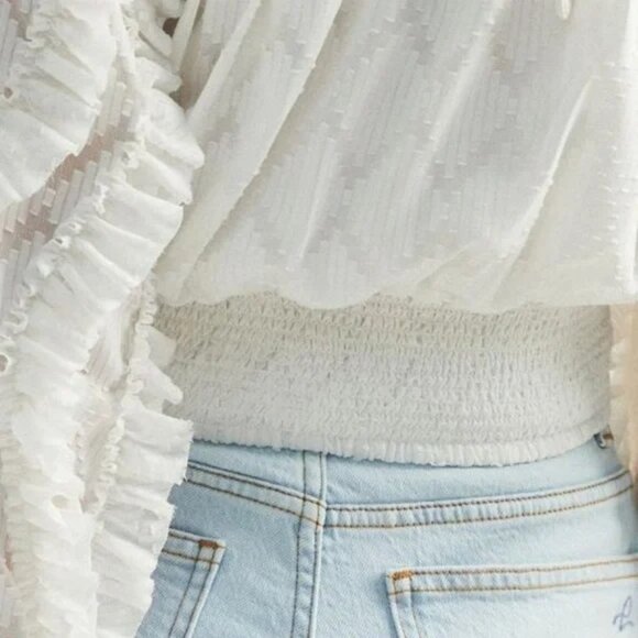 Anthropologie - Not So Serious - Donna Lace Blouse - White - Picture 5 of 13